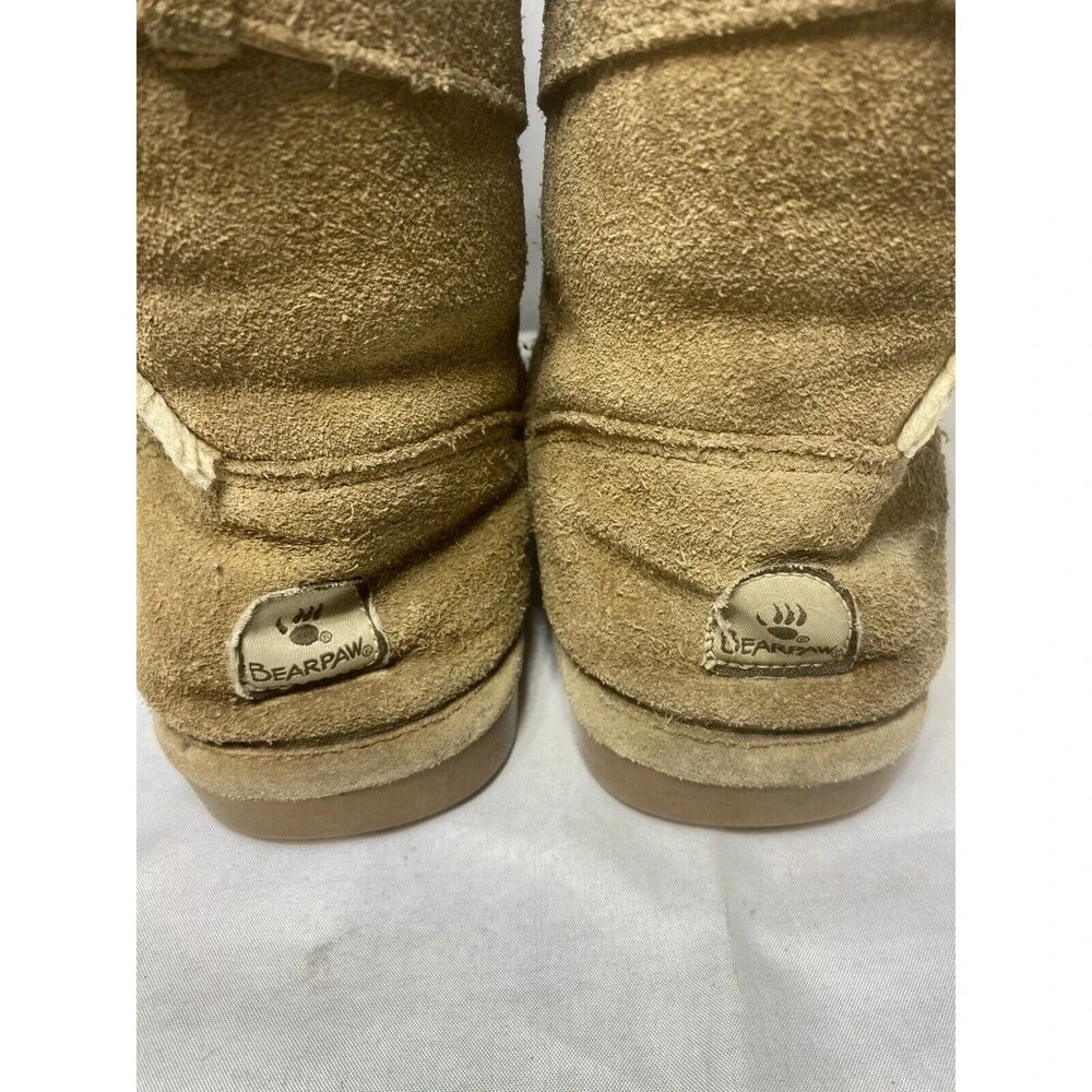 Bearpaw Casual Boots Women's Tatum Solid Pull On Mid Calf 1255W Brown 8 US